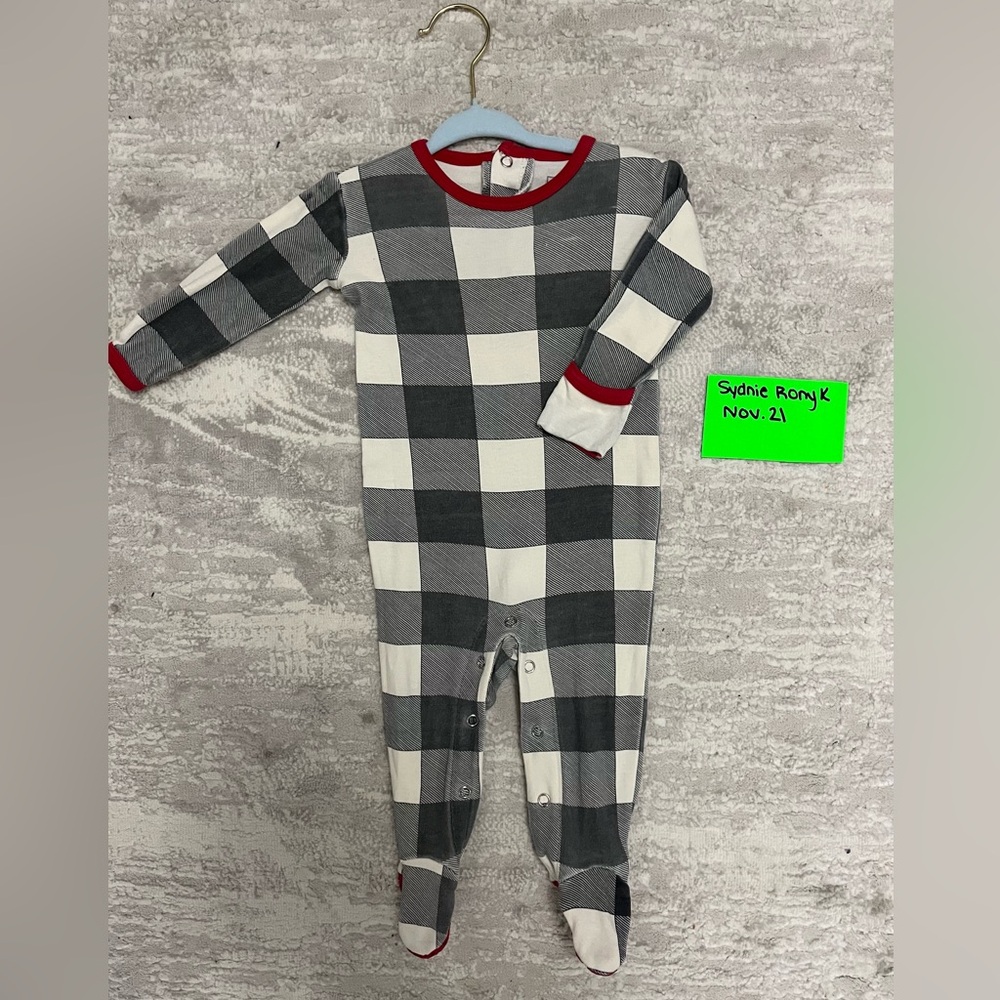 3-6 L'ovedbaby Checkered Footie